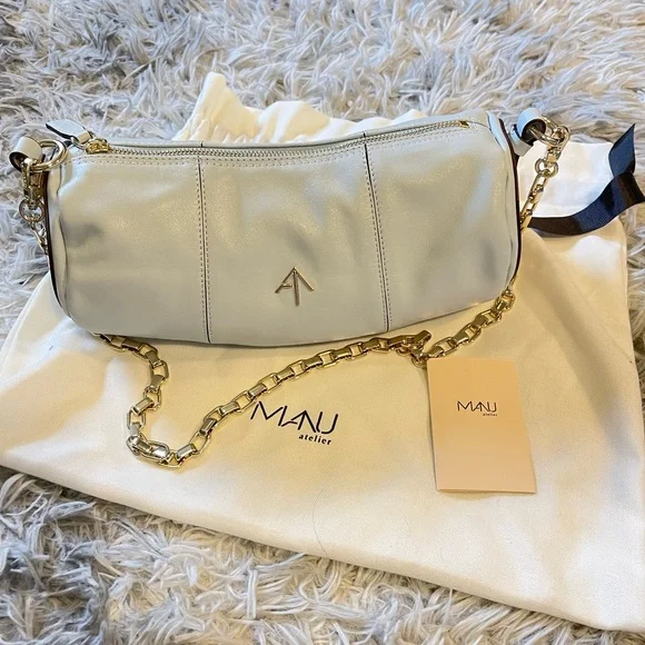 Manu atelier cylinder shoulder bag top